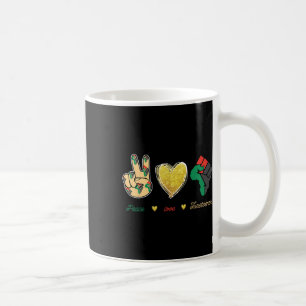 Peace Love Juneteenth Outfit Coffee Mug