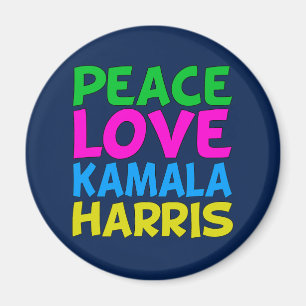 Peace Love Kamala Harris Magnet