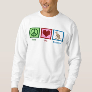 Peace Love Kangaroo Sweatshirt