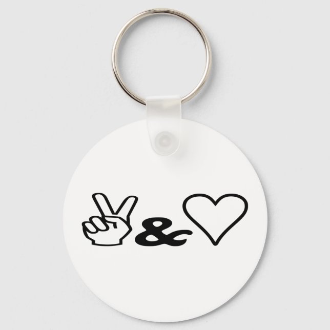 Peace & Love Key Ring (Front)