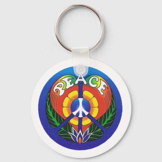 Peace Love Key Ring (Front)
