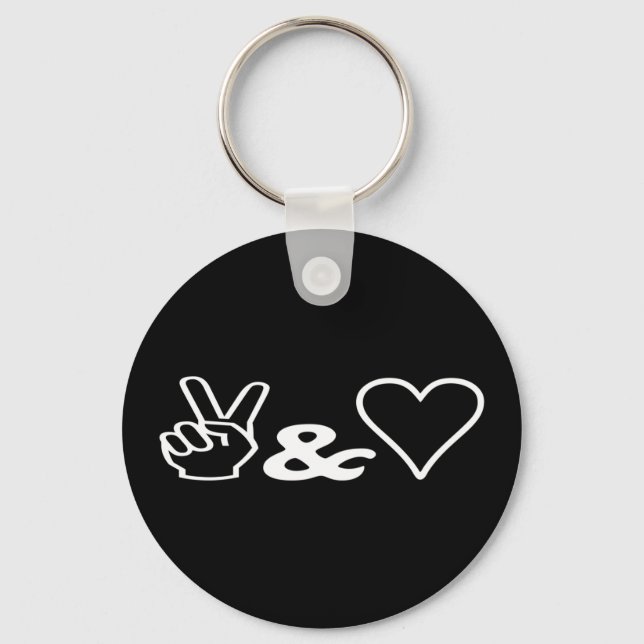 Peace & Love Keychain (Front)
