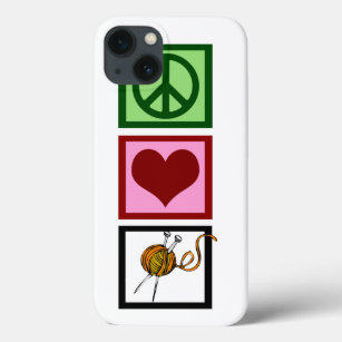 Peace Love Knitting iPhone 13 Case