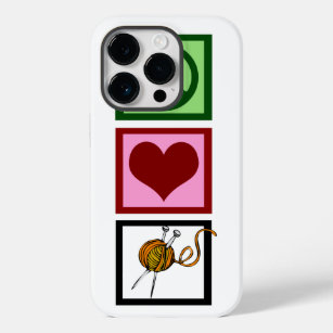 Peace Love Knitting Case-Mate iPhone 14 Pro Case