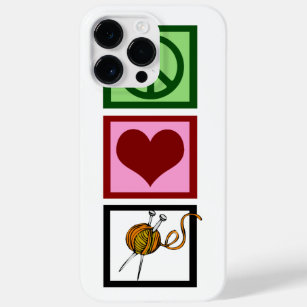 Peace Love Knitting Case-Mate iPhone 14 Pro Max Case