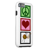 Peace Love Knitting Case-Mate iPhone Case (Back/Right)