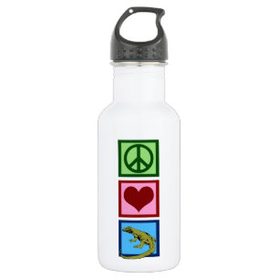 Peace Love Komodo Dragons 532 Ml Water Bottle