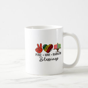 Peace Love Kwanzaa Blessings Christmas African Hol Coffee Mug