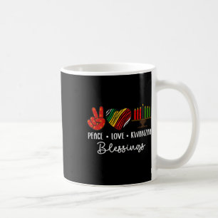 Peace Love Kwanzaa Blessings Christmas African Hol Coffee Mug