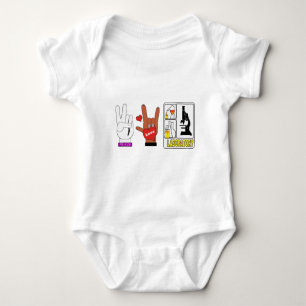 PEACE LOVE LABORATORY BABY BODYSUIT
