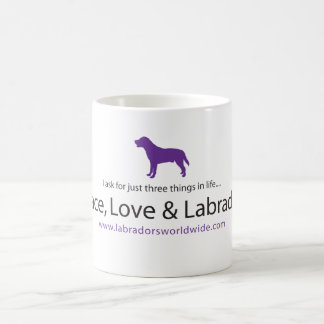 Peace, Love & Labradors Coffee Mug