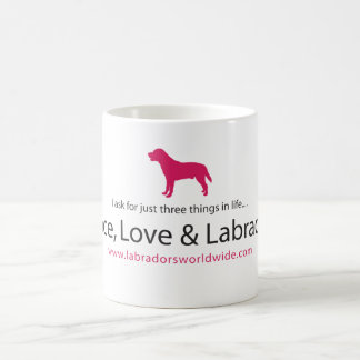 Peace, Love & Labradors Coffee Mug