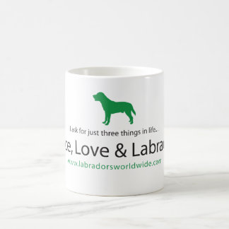 Peace, Love & Labradors Coffee Mug