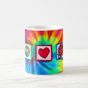 Peace, Love, Ladybugs Coffee Mug