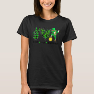 Peace Love Leprechaun Irish Shamrock St Patrick S  T-Shirt