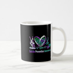Peace Love Life Suicide Awareness Semi Colon Gift Coffee Mug