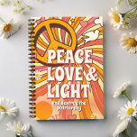 Peace Love Light and Destroy the patriarchy Planner<br><div class="desc">Peace Love Light and Destroy the Patriarchy Planner - Far out folks, dig this outta sight 60s peace, love and light planner. Featuring psychedelic colours and a mellow peace sign. Just the grooviest planner to keep track of your important dates and show everyone your free hippie spirit. Have a gas...</div>