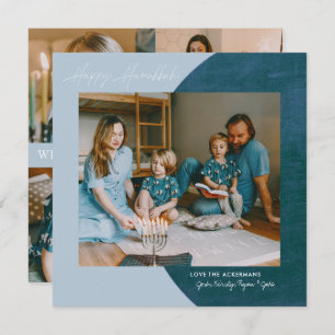 Peace Love Light   Happy Hanukkah Photo Collage  Holiday Card