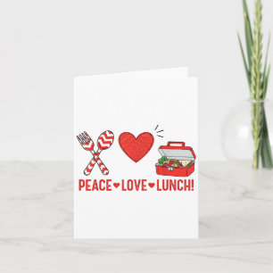 Peace Love Lunch Lady Appreciation Box Back To Sch Card