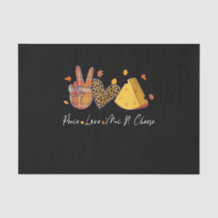 Peace Love Mac N Cheese Halloween Thanksgiving Tissue Paper