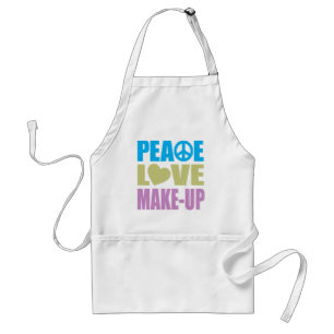 Peace Love Make-Up Standard Apron