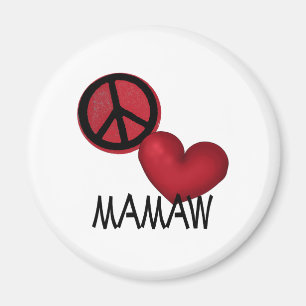 Peace Love Mamaw Magnet