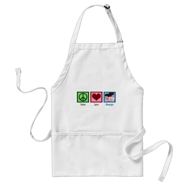 Peace Love Massage Standard Apron (Front)