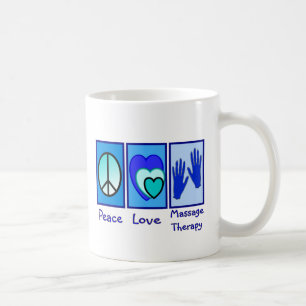 Peace, Love, Massage Therapy Gifts Coffee Mug