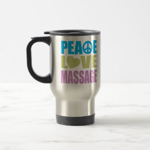 Peace Love Massage Travel Mug