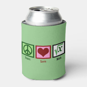 Peace Love Math Can Cooler