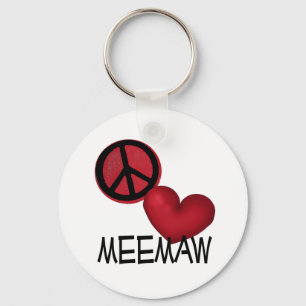 Peace Love MeeMaw Key Ring