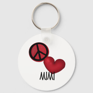 Peace Love Mimi Key Ring