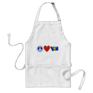 Peace Love Montana Standard Apron
