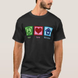 Peace Love Mortgages Cute Mortgage Company Lender T-Shirt<br><div class="desc">Peace Love Mortgages. A cute mortgage lender gift for a broker of a loan company for housing. A cool design to sell houses to homeowners looking for a home that need a lending company.</div>