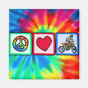 Peace, Love, Motocross Magnet