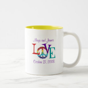 Peace & love mug