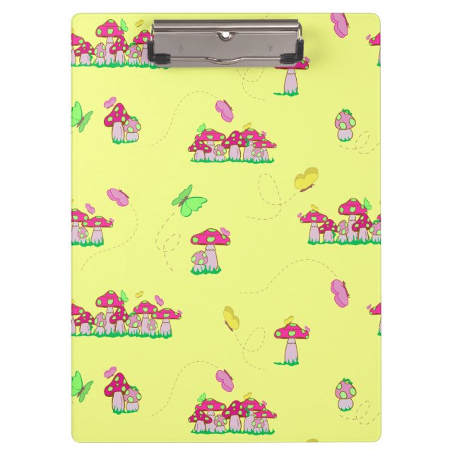 Peace Love Mushrooms Clipboard (Front)