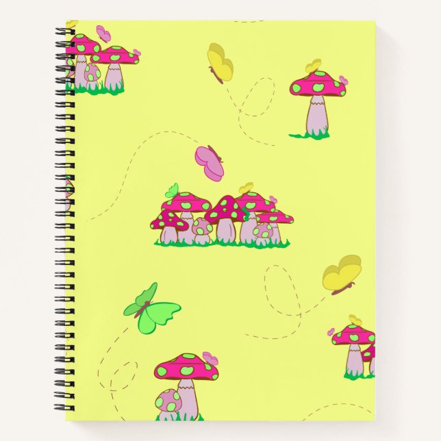 Peace Love Mushrooms Notebook (Front)