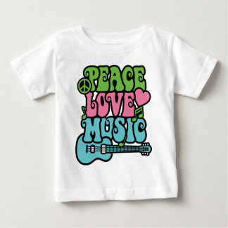 Peace-Love-Music Baby T-Shirt