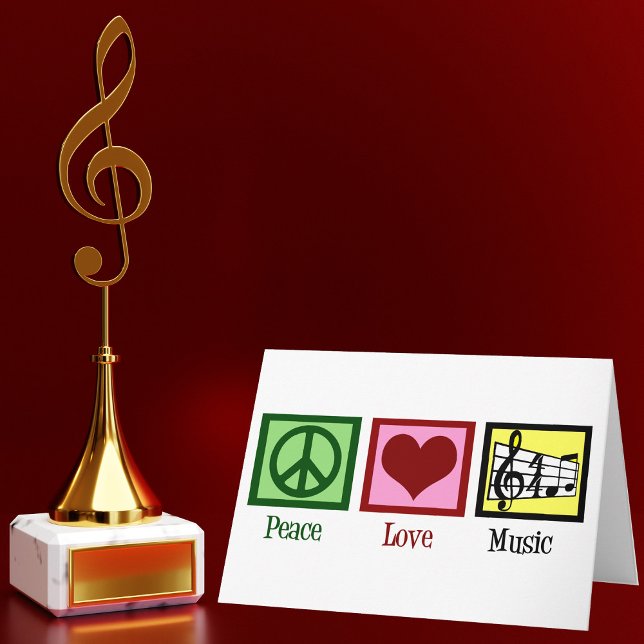 Peace Love Music Card (Creator Uploaded)