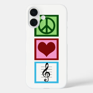 Peace Love Music iPhone 16 Case