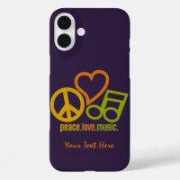 Peace Love Music custom cases