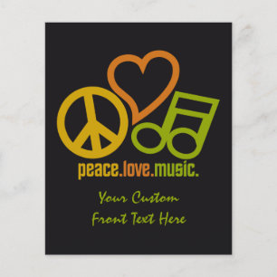 Peace Love Music custom flyers