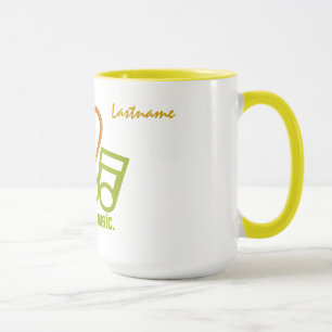 Peace Love Music custom mugs
