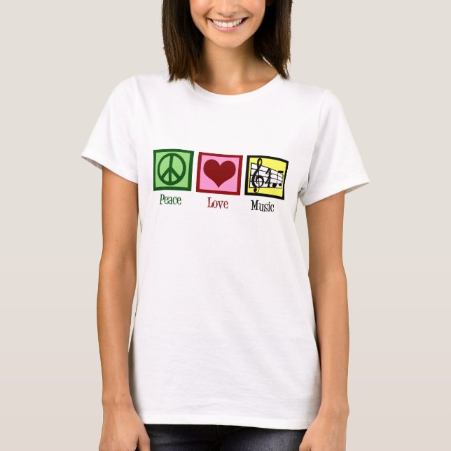 Peace Love Music T-Shirt (Front)