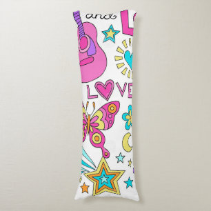 Peace Love Music Teen’s Body Pillow