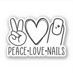 Peace Love Nails, Nail Tech, Nail Technician Gift