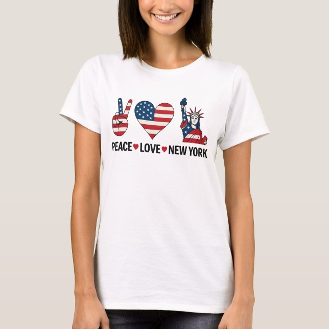Peace Love New York T-Shirt (Front)