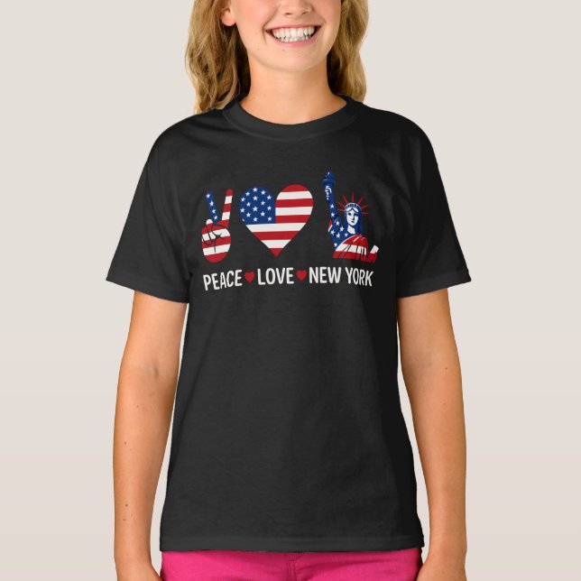 Peace Love New York T-Shirt (Front)