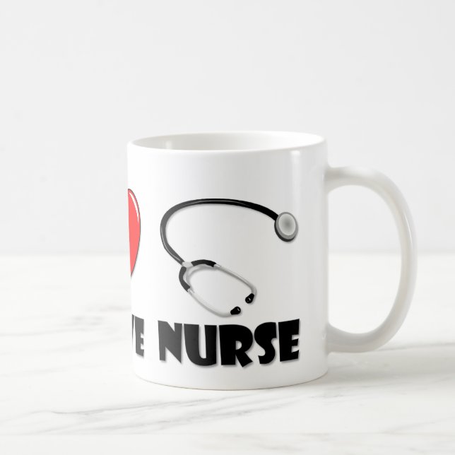 Peace Love Nurse Coffee Mug (Right)